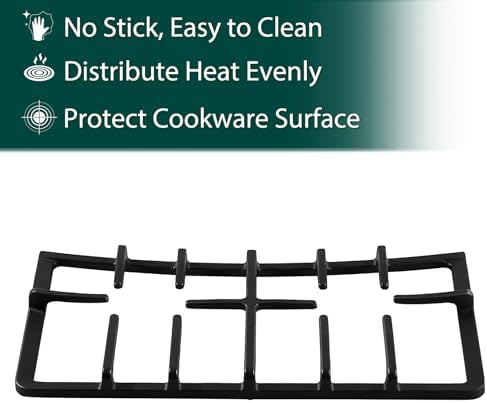 AEB73125001 Stove Grates Replacement Parts for LG 5 Burner Gas Stove Grates Cast Iron Wok Support Burner Wok Grate 19.6’’ x 10.6’’ Side Surface Burner LRG3061ST/01 LRG3061BD Stovetop Range Grate 1 Pcs - Image 4