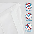 RYB HOME Privacy French Door Curtains for Back Glass Door Inside House - Image 3