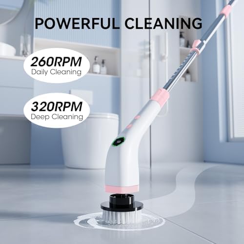 Electric Bathroom Cleaning Brush Cordless Shower Scrubber SD-CTB01 - Image 7