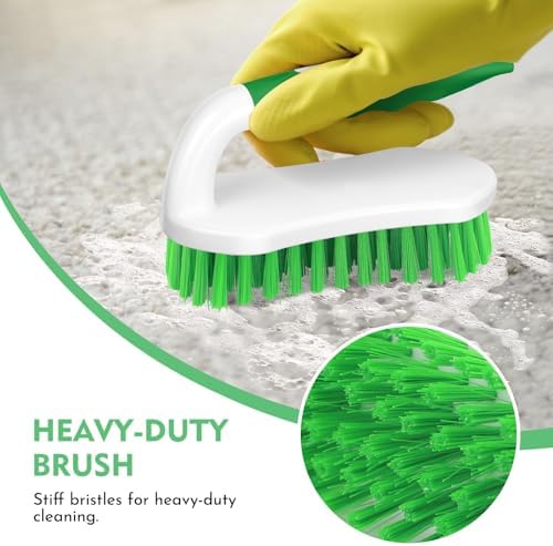 SetSail Scrub Brush, Stiff Bristle Cleaning Scrubber, 2 Pack(Green) - Image 6