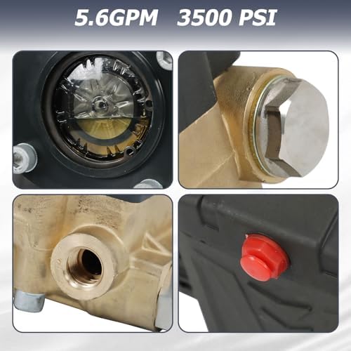 General Pump Pressure Washer Pump 5.6 GPM 3500 PSI 24mm Solid Shaft - Image 4