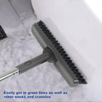 CELOX Grout Brush with Long Handle, Tile Grout Cleaner Brush for Tile Floors, for Shower Tile, for Cleaning Grout, Gray - Image 4