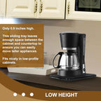 Kitchen Appliance Sliding Tray, Coffee Maker Rolling Slider for Countertop - Image 6