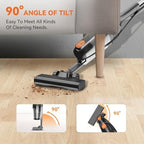 Vazone R6X Corded Stick Vacuum Cleaners for Home, 20Kpa Powerful Suction Stick Vacuum with 16Ft Cord, 2 in 1 Lightweight Handheld Vacuum Cleaner for Hardwood Floor Pet Hair (Tangerine) - Image 4