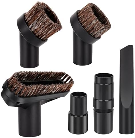 1 1/4 Inch(32mm) Vacuum Attachments for Shark Vacuum Brush Attachment,Replacment Horse Hair Brush Accessories Kit with Hose Adapter for Most Household Vacuum Cleaners 6-Pack by Unknown