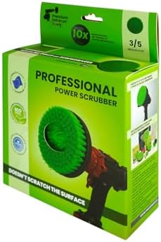 Premium Drill Brush Professional– 2in1 for Drill & Angle Grinder Medium-Stiff 6 in Green | Scratch-Free Kitchen Cleaning Brush for Ovens, Hobs, Worktops, Floor Tiles, Cupboard Doors, Cookware - Image 3