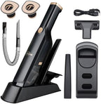 Cordless Handheld Vacuum, 15KPa Car Vacuum, Hose, Dock, 2 Filters by Unknown