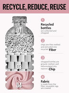 Fantasticlean Kitchen Towels Roll, 40 Sheets, 10''x 10'' (Pink, Grayish) - Image 6