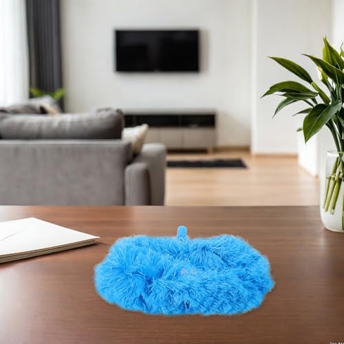 Ceiling Fan Duster for High Ceiling Fans, Cobweb Duster and Cleaner Tool Set for Vent Cleaning, Baseboard, Wall and Blind Cleaner, Without Pole Blue - Image 5