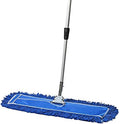 24 Inch Blue Commercial Dust Mop & Floor Sweeper with Extendable Handle – Mop for Hardwood, Tile, and Concrete Floor Cleaning by TidyTools