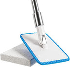 Wall Cleaner & Baseboard Cleaner with Handle—Wall Mop Cleaner & Baseboard Cleaner Mop for Easy Cleaning—Wall Cleaning Mop & Cleaning Tools for Baseboards + Cleaning pad & Microfiber Mop Cleaning Head by TheCrownChoice
