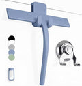 GÜTEWERK Silicone Shower Squeegee with 3-in-1 No-Drill Mount, Blue, 9'' by G%C3%9CTEWERK