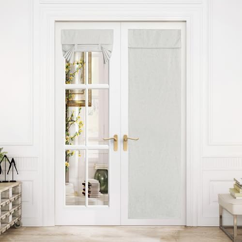 NICETOWN Door Curtains, Self Sticky Linen Thermal Insulated Drape by NICETOWN