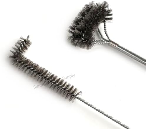 SUNRISE Fryer Brush with Long Handle (Stainless Steel, L and Double Brush) - Image 4