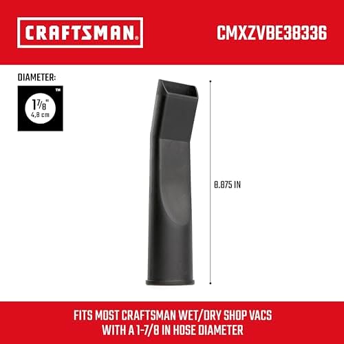 CRAFTSMAN CMXZVBE38336 1-7/8 in. LED Lighted Car Nozzle Vacuum Attachment - Image 3