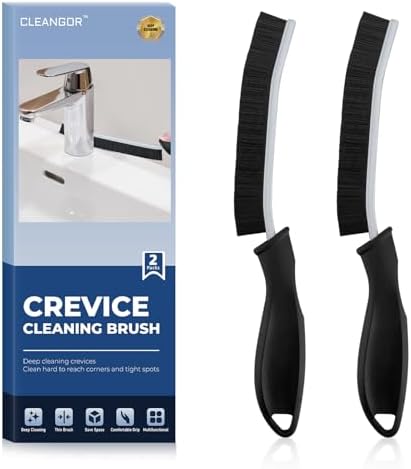 CLEANGOR Crevice Cleaning Brushes, Cleaner Scrub Brush Tool for Tight Space by Cleangor