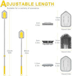 Lalafancy Baseboard Cleaner Tool with Handle 3 Reusable Cleaning Brush Pads - Image 4