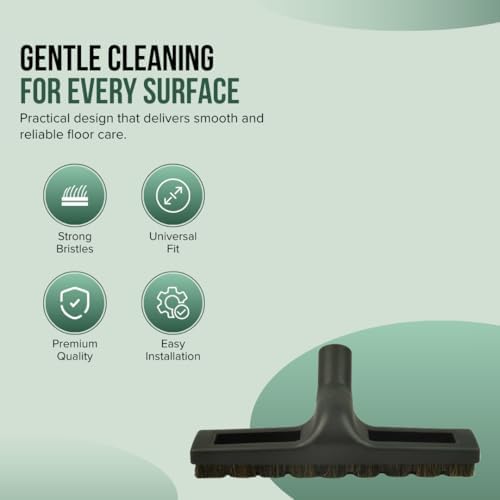 Selgo Universal 1 ¼ Inch (32mm) Vacuum Cleaner Floor Brush with Wheels 12" Wide (12" with Wheels), Pack of 10 - Image 2