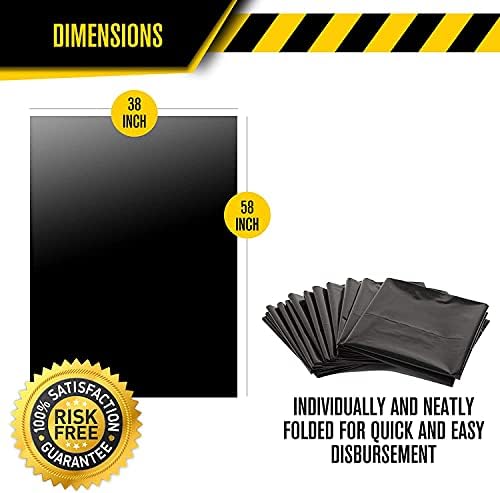 Ultrasac 55-60 Gallon Heavy Duty Black Drum Liners - 50 Bags w. Ties, 2 Mil - Image 3