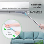 Flat Duster for Under Appliances Cleaning Tool with 4 Microfiber Dusting Cloths, Flat Duster with Extension Pole, Retractable Gap Dust Cleaning Artifact, Bendable Microfiber Duster Mop (2) - Image 6