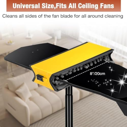CLDREAM Ceiling Fan Cleaner Duster with Extension Pole 3Ft - Image 2