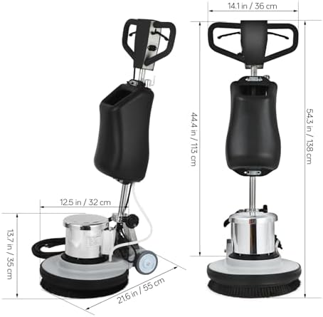 17" Commercial Floor Scrubber Machine with 3 Brushes, Floor Buffer Machine - Image 5