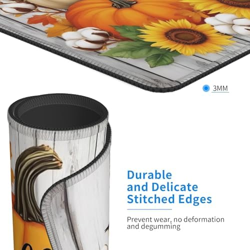 Fall Stove Top Cover for Electric Stove 28" x 20" Autumn Sunflowers Pumpkin Glass Flat Heat-Resistant Top Stove Mat for Kitchen Ceramic Countertop Oven Induction Cooktop - Image 3