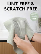 Fantasticlean Kitchen Towels Roll, 40 Sheets, 10''x 10'' (Beige, MossGreen) - Image 3