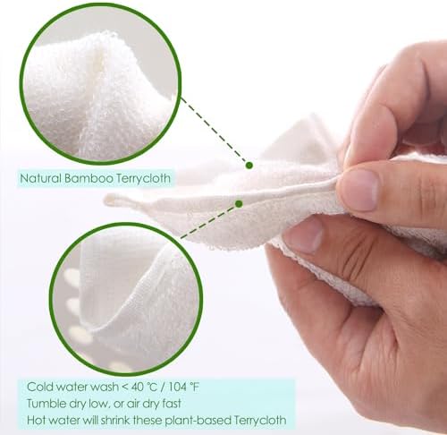 Dish Washcloths 12 Pack,Reusable Cleaning Terrycloth,14''x10'',Multi-Color - Image 4