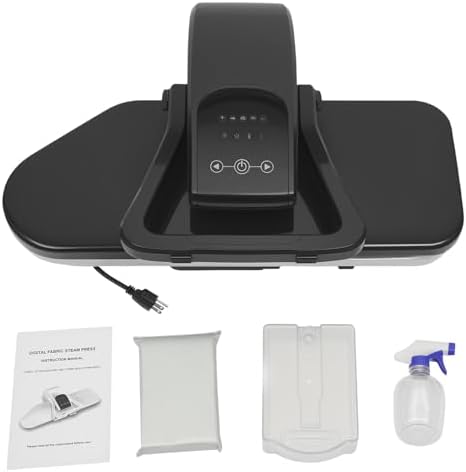 26" Large Steam Iron Press with LED Touch Screen, 1600W 110V Steam Digital Iron Press, 5 Fabric Settings, 194-392 °F Temperature Adjustment - Image 6