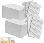 Magic Sponge Eraser Sheets, 96Pcs All-Purpose White Melamine Sponge Cleaner Convex Point Sheet, Thin Disposable Magic Cleaning Pads Wipes for Furniture Kitchenware, Hard-to-Reach Places, Shoe by YeahWhee
