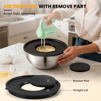 Lord Eagle 5-Speed Hand Mixer Electric With 4 Mixing Bowls Set - Image 5