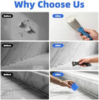 Silicone Caulking Tool Kit, Caulk Remover Tool, Putty Knife Scraper, 3 Glass Glue Corner Scrapers, Grout Removal Tool with Stainless Steel Head for Kitchen Bathroom and Window - Image 5