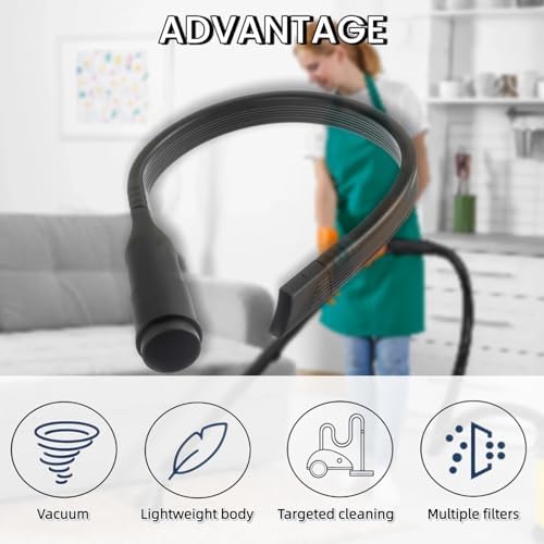 2 Pack 25" Flexible Vacuum Crevice Attachment Tool Kit, Universal Vacuum Cleaner Accessories for 1-1/4"(32mm) & 1-3/8"(35mm) Hoses, Flexible Extension Brush for Deep Cleaning - Image 6