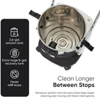 Dapper Supply Commercial 4-in-1 Wet/Dry Vacuum & Carpet Extractor, Carpet & Upholstery Cleaner, 100 PSI, 2.6 Gal. Solution Tank, 8 Gal. Recovery Tank, 2-Year Warranty - Image 4