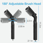 Electric Grill Brush, High Torque Grill Brush with Rechargeable 3-Speed Modes, 180° Adjustable Stainless Steel Replaceable Brush Head, Fit for Outdoor Camping and Barbecuing - Image 5