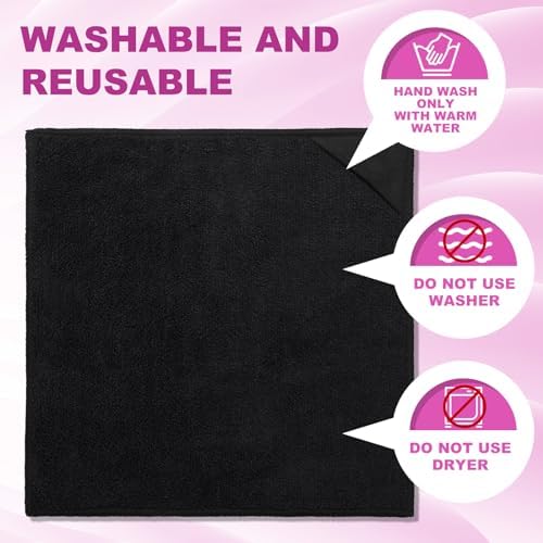 Tudomro 60 Pcs Magnetic Microfiber Cleaning Cloth, Black - Image 3
