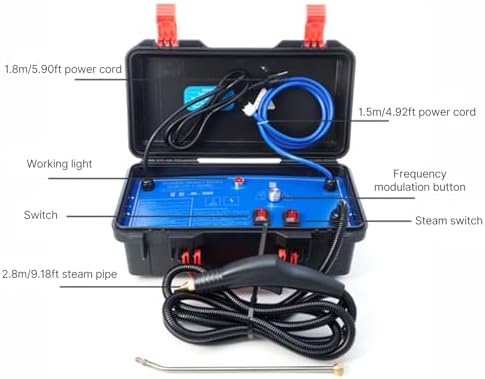 1700W High Pressure Steam Cleaner, Handheld Tankless Steamer - Image 2