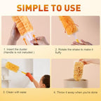 Heavy Duty Duster Refills, Unscented Disposable Dusters Kit for Cleaning Dusting Furniture Blind Ceiling Fan, Multi Surface 360 Feather Duster(25) (Pack of 2) - Image 5