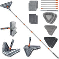UIMO Wall Cleaner Mop with 94" Long Handle, Triangle Head Scrubber by UIMO