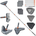 UIMO Wall Cleaner Mop with 94" Long Handle, Triangle Head Scrubber by UIMO