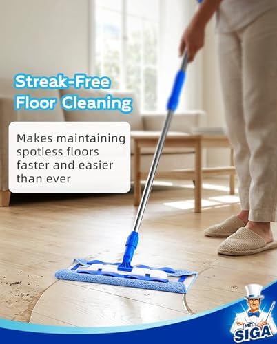 MR.SIGA Professional Microfiber Mop for Hardwood, Laminate Floor Cleaning - Image 4