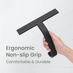 dancemoon JustHang Shower Squeegee with Built-in Hook, 10-Inch Black - Image 5