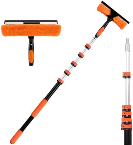 18FT Window Washing Kit, Squeegee with Telescopic Extension Pole by Unknown