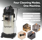 Dapper Supply Commercial 4-in-1 Wet/Dry Vacuum & Carpet Extractor, Carpet & Upholstery Cleaner, 100 PSI, 2.6 Gal. Solution Tank, 10.5 Gal. Recovery Tank, 2-Year Warranty - Image 5