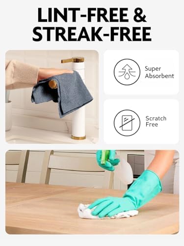 Fantasticlean Microfiber Cleaning Cloth Roll-675 Sheets(9 Rolls of Dimgrey) - Image 5