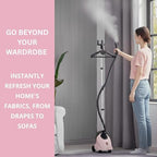 SALAV Full Size Garment Steamer for Clothes with Wheels, 1500W, 1.8L Tank - Image 4