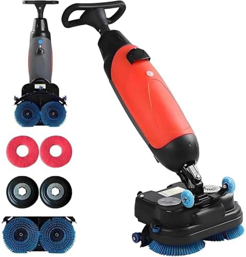 Commercial Floor Scrubber Machine, Electric Buffer Polisher, 17in by Unknown