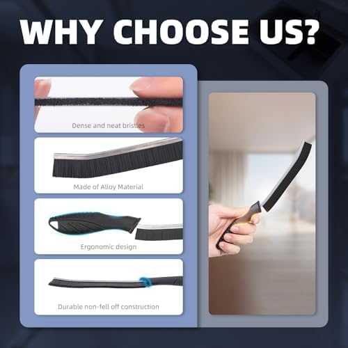 CLEANGOR Crevice Cleaning Brushes, Cleaner Scrub Brush Tool for Tight Space - Image 4