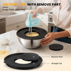 Lord Eagle 5-Speed Hand Mixer Electric With 4 Mixing Bowls Set - Image 5